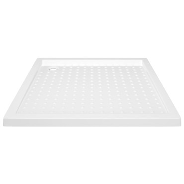 vidaXL Βάση Ντουζιέρας με Σχέδιο Τάπας Λευκή 90 x 90 x 4 εκ. από ABS