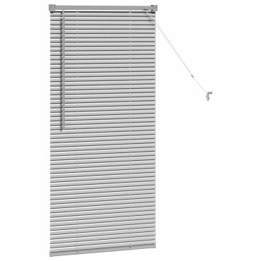 vidaXL Βενετσιάνικες Ρόδες Ασημί 130 x 65 εκ Αλουμίνιο
