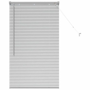 vidaXL Βενετσιάνικες Ρόδες Ασημί 130 x 80 εκ Αλουμίνιο