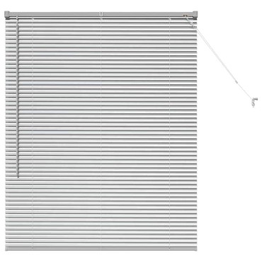 vidaXL Βενετσιάνικες Ρόδες Ασημί 130 x 105 εκ Αλουμίνιο