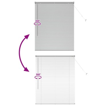 vidaXL Βενετσιάνικες Ρόδες Ασημί 130 x 105 εκ Αλουμίνιο
