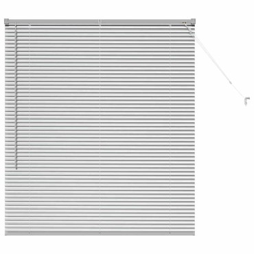 vidaXL Βενετσιάνικες Ρόδες Ασημί 130 x 110 εκ Αλουμίνιο