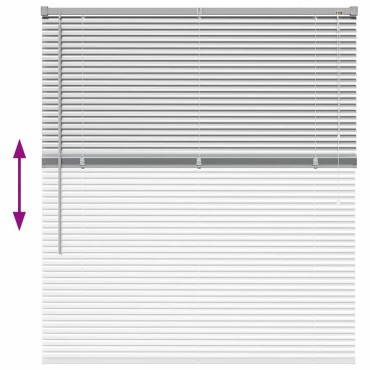 vidaXL Βενετσιάνικες Ρόδες Ασημί 130 x 110 εκ Αλουμίνιο