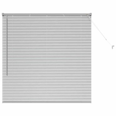 vidaXL Βενετσιάνικη Σκίαση Ασημί 130 x 130 cm 25 χιλ. Αλουμίνιο