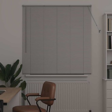 vidaXL Βενετσιάνικη Σκίαση Ασημί 130 x 130 cm 25 χιλ. Αλουμίνιο