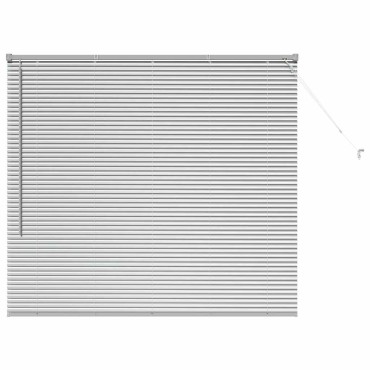 vidaXL Βενετσιάνικες Ρόδες Ασημί 130 x 150 cm Αλουμίνιο