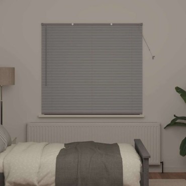 vidaXL Βενετσιάνικες Ρόδες Ασημί 130 x 150 cm Αλουμίνιο