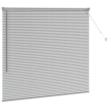 vidaXL Βενετσιάνικες Ρόδες Ασημί 130 x 150 cm Αλουμίνιο