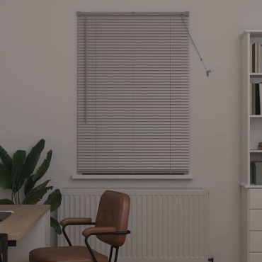 vidaXL Βενετσιάνικες Ρόδες Ασημί 175 x 95 εκ Αλουμίνιο