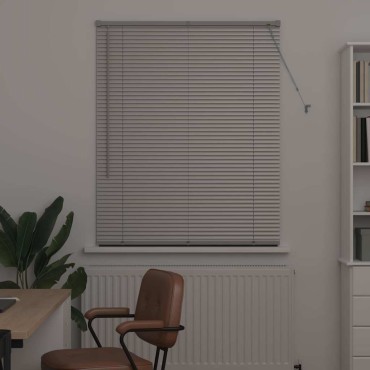 vidaXL Βενετσιάνικες Ρόδες Ασημί 175 x 100 εκ. Αλουμίνιο