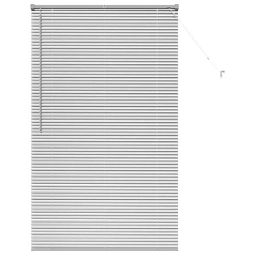vidaXL Βενετσιάνικες Ρόδες Ασημί 175 x 105 εκ Αλουμίνιο