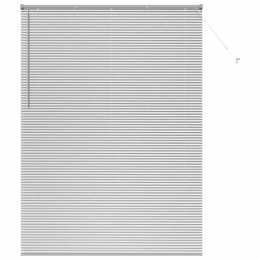 vidaXL Βενετσιάνικες Ρόδες Ασημί 220 x 160 εκ Αλουμίνιο