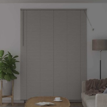 vidaXL Βενετσιάνικη Σκίαση Ασημί 220 x 160 εκ 25 χιλ. Αλουμίνιο