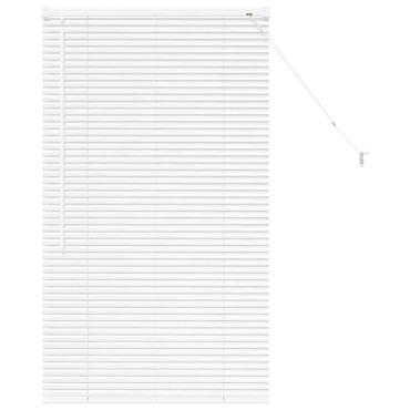 vidaXL Βενετσιάνικες Ρόδες Λευκό 130 x 80 εκ Αλουμίνιο