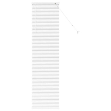vidaXL Βενετσιάνικες Ρόδες Λευκό 175 x 50 εκ Αλουμίνιο