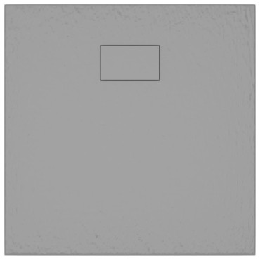 vidaXL Βάση Ντουζιέρας Γκρι 80 x 80 εκ. από SMC