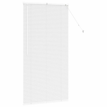 vidaXL Βενετσιάνικες Ρόδες Λευκό 175 x 95 εκ Αλουμίνιο