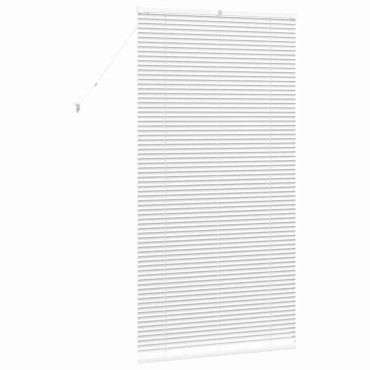 vidaXL Βενετσιάνικες Ρόδες Λευκό 175 x 95 εκ Αλουμίνιο