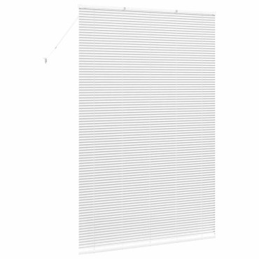 vidaXL Βενετσιάνικες Ρόδες Λευκό 220x150εκ Αλουμίνιο