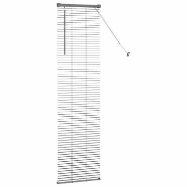 vidaXL Βενετσιάνικες Ρόδες Σκούρο Γκρι 175 x 40 εκ Αλουμίνιο
