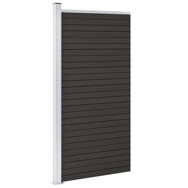vidaXL Πάνελ Περίφραξης Γκρι 95x186cm από WPC