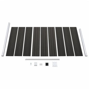 vidaXL Πάνελ Περίφραξης Γκρι 95x186cm από WPC