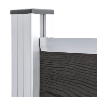 vidaXL Πάνελ Περίφραξης Γκρι 95x186cm από WPC