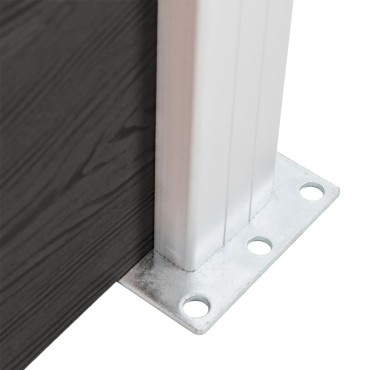 vidaXL Πάνελ Περίφραξης Γκρι 95x186cm από WPC