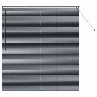vidaXL Βενετσιάνικες Ρόδες Σκούρο Γκρι 175 x 160 εκ Αλουμίνιο