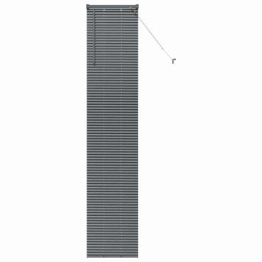vidaXL Βενετσιάνικες Ρόδες Σκούρο Γκρι 220 x 40 εκ Αλουμίνιο