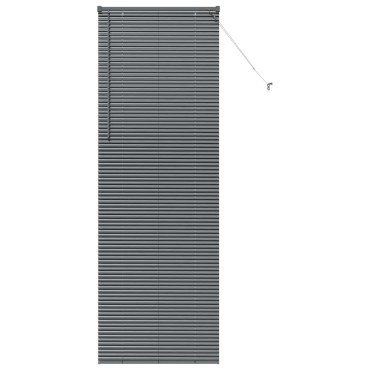 vidaXL Βενετσιάνικες Ρόδες Σκούρο Γκρι 220 x 75 εκ Αλουμίνιο