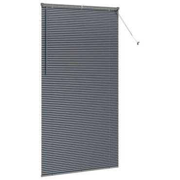 vidaXL Βενετσιάνικη Σκίαση Σκούρο Γκρι 220 x 110 cm 25 χιλ. Αλουμίνιο