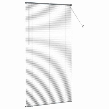 vidaXL Βενετσιάνικη Σκίαση Σκούρο Γκρι 220 x 110 cm 25 χιλ. Αλουμίνιο