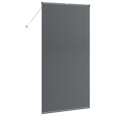 vidaXL Βενετσιάνικη Σκίαση Σκούρο Γκρι 220 x 110 cm 25 χιλ. Αλουμίνιο