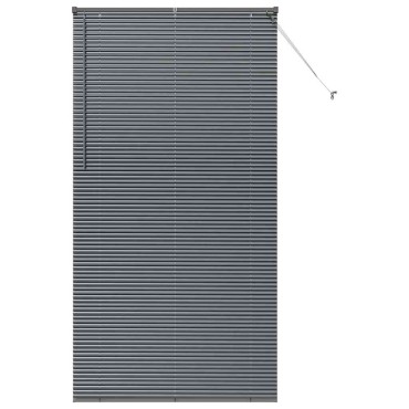 vidaXL Βενετσιάνικη Σκίαση Σκούρο Γκρι 220 x 120 εκ 25 χιλ. Αλουμίνιο