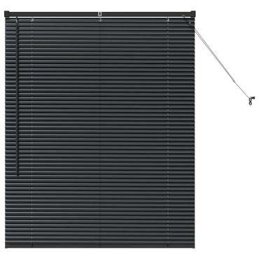 vidaXL Βενετσιάνικες Ρόδες Μαύρο 130 x 105 εκ Αλουμίνιο