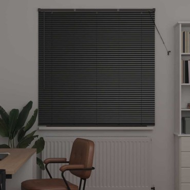 vidaXL Βενετσιάνικες Ρόδες Μαύρο 175 x 130 εκ Αλουμίνιο