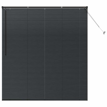 vidaXL Βενετσιάνικη Σκίαση Μαύρο 175 x 160 εκ 25 χιλ. Αλουμίνιο