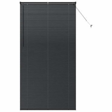 vidaXL Βενετσιάνικες Ρόδες Μαύρο 220 x 110 cm Αλουμίνιο