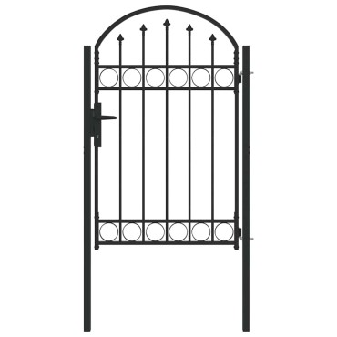 vidaXL Πύλη Φράχτη ASSEN 100 x 150 cm Γκρι Κλειδώσιμο