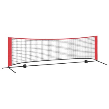 vidaXL Δίχτυ Τένις Μαύρο και Κόκκινο 301 x 90,5 x 87 εκ. Πολυεστέρας