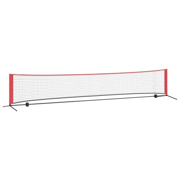 vidaXL Δίχτυ Τένις Μαύρο και Κόκκινο 494,5 x 90 x 87 εκ. Πολυεστέρας