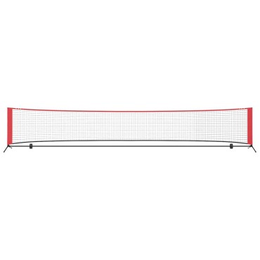 vidaXL Δίχτυ Τένις Μαύρο και Κόκκινο 494,5 x 90 x 87 εκ. Πολυεστέρας