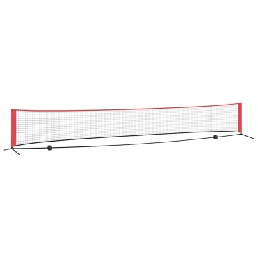 vidaXL Δίχτυ Τένις Μαύρο και Κόκκινο 595 x 90,5 x 87 εκ. Πολυεστέρας