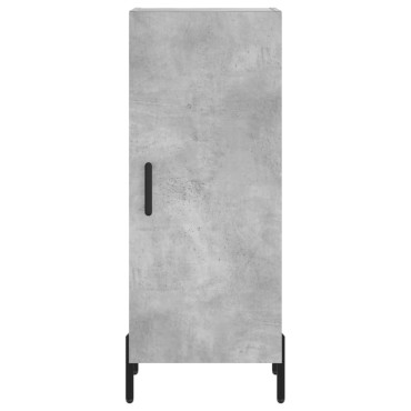 vidaXL Ντουλάπι Γκρι Σκυροδέματος 34,5x34x180cm Επεξεργασμένο Ξύλο 1 τεμ.