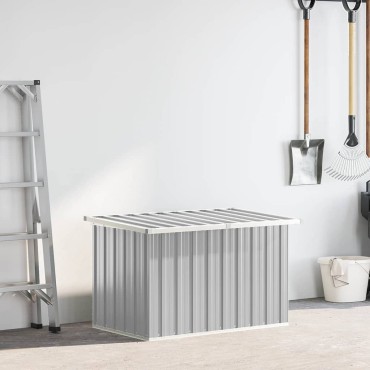 vidaXL Μπαούλο Αποθήκευσης Κήπου Γκρι 109x67x65cm 1 τεμ.