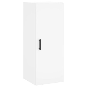vidaXL Ντουλάπι Λευκό 34,5x34x180cm από Επεξεργασμένο Ξύλο 1 τεμ.