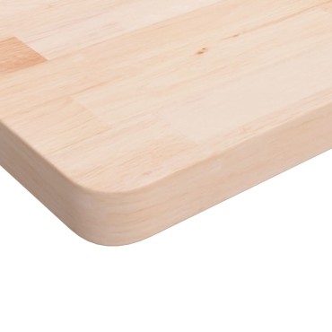 vidaXL Πάγκος Εργασίας Ορθογώνιος 100x60x(73-99,5) εκ Μασίφ Ξύλο Δρυός