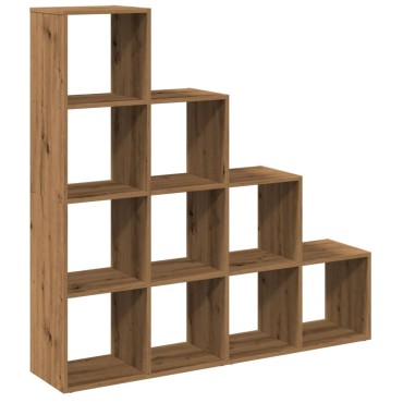 vidaXL Βιβλιοθήκη/Διαχωριστικό Χώρου 4 Επ. 131,5x29x131,5cm Επ. Ξύλο 1 τεμ.