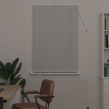 vidaXL Βενετσιάνικες Ρόδες Λευκό 130 x 90 εκ Αλουμίνιο